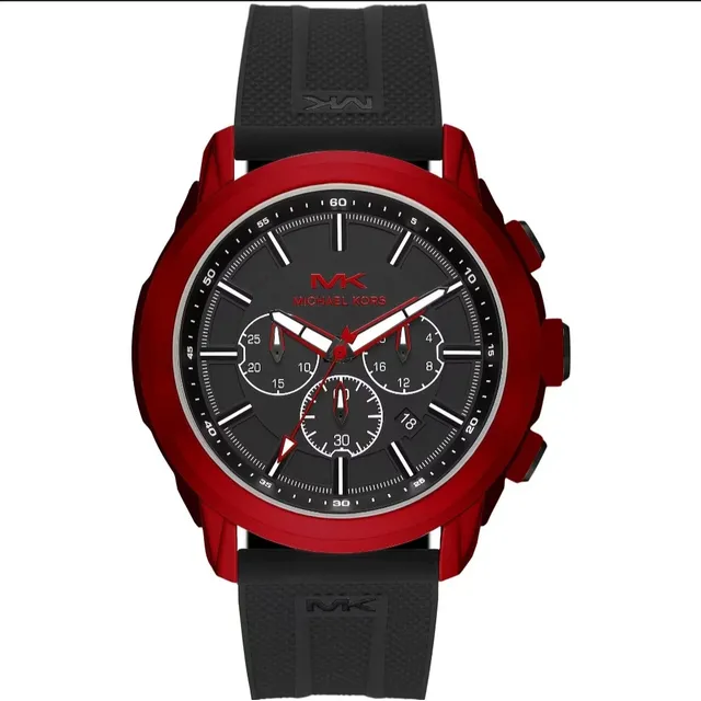 Reloj Michael Kors Mk8797 Hombre Beige Silicona