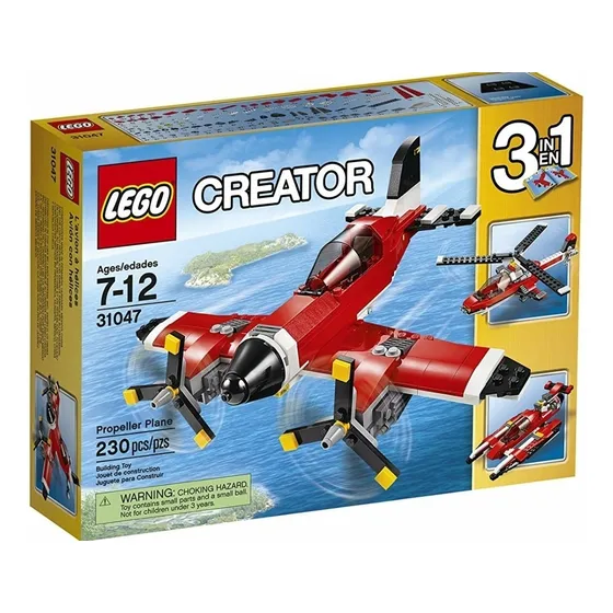 Lego Creator 31047 Avión Con Hélices 3 En 1. 
