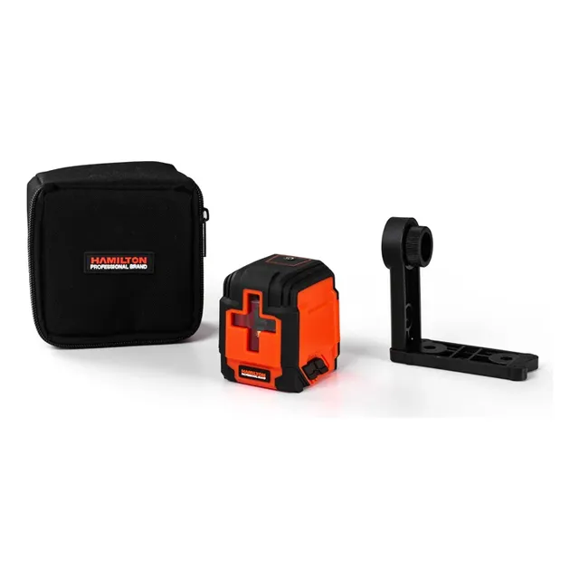 Nivel laser medidor Hamilton 30 mts autonivelante Hnl100 Color Naranja/Negro