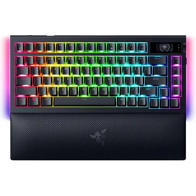 Razer Blackwidow V4 Pro 75% Wireless 4k Y Bt Hot Swappable C Teclado Negro Idioma Inglés Us
