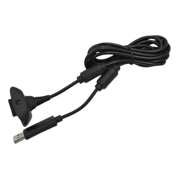 2 Cable De Carga Fuente De Alimentación Juego Negro