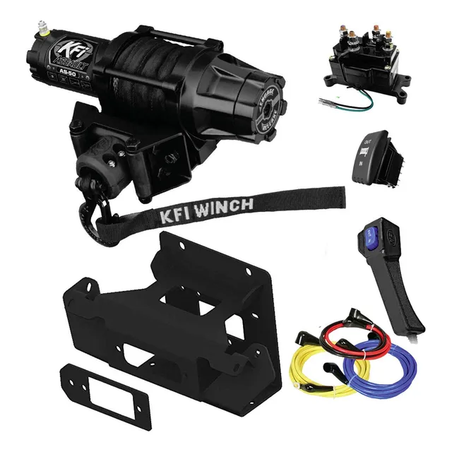 Kit Combinado Kfi Stealth Winch Soporte Montaje Cableado Max