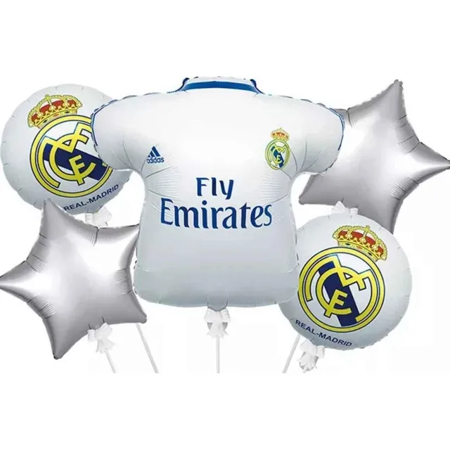 Globo Real Madrid Metalizado Futbol Cumpleaños Juego Pelota