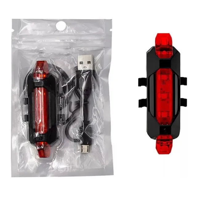Luz Trasera De Seguridad Para Ciclismo / Moto Recargable Usb