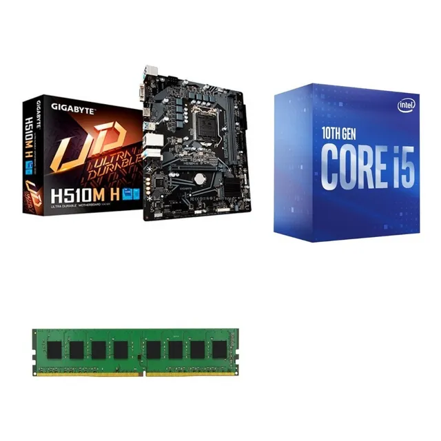 Kit Actualización Intel Core I5 10400 Gigabyt H510 Ram 8g Kt