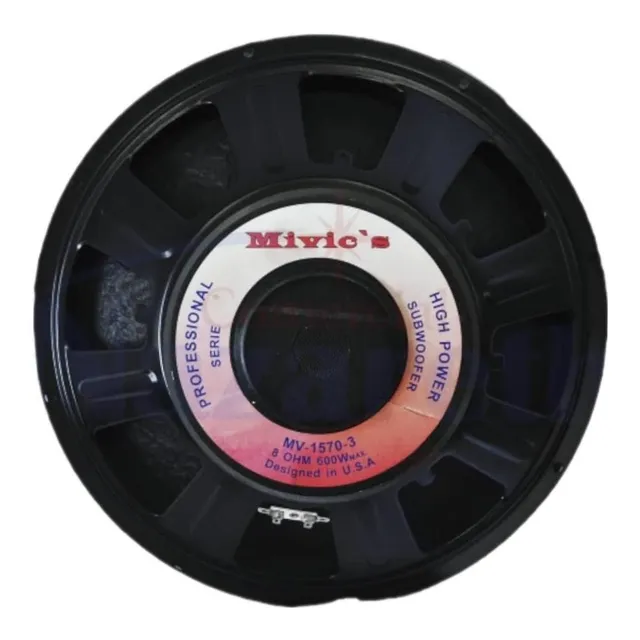 Parlante Medio Bajo Mivic's De 15 Pulgadas Mv-1570-3