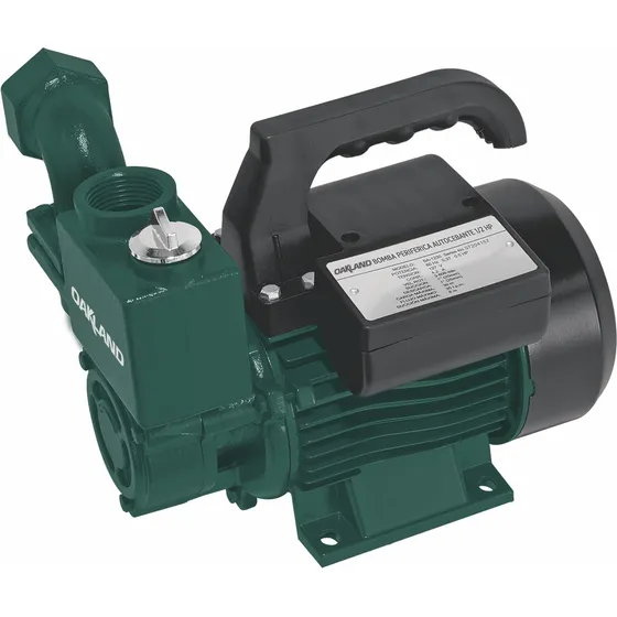 Bomba Periférica Autocebante 1/2hp 60hz Oakland Ba-1230 Color Verde oscuro Fase eléctrica Monofásica