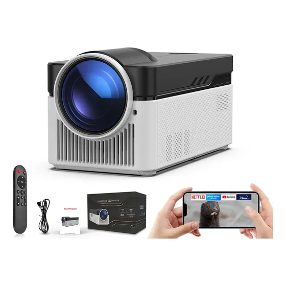 Proyector Magcubic Hy450 Hd 4k 1080p Wifi6 Bt5.4 Led 900ansi