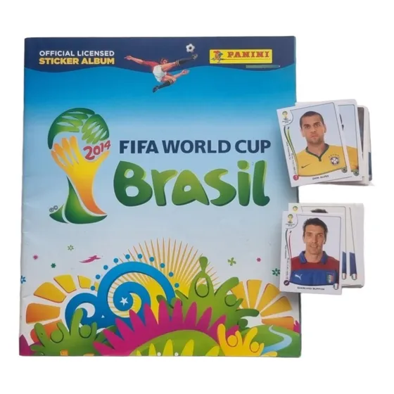 Álbum Vacío Brasil 2014 Y Lote De Láminas Sin Repetir