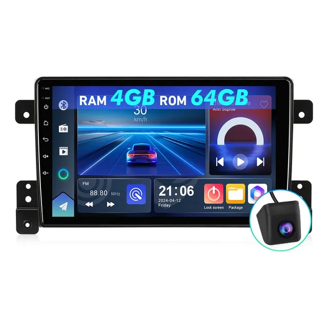 Zk Estéreo 4g+64gb 4k Para Suzuki Grand Vitara 2006-2015