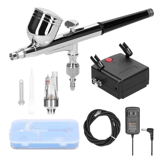 Kit Aerógrafo Profesional.. 3mm 20-35psi For Pintura Arte D