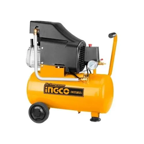 Compresor De Aire 24lts 1,5 Kw 2 Hp Ac202411 Ingco Color Amarillo
