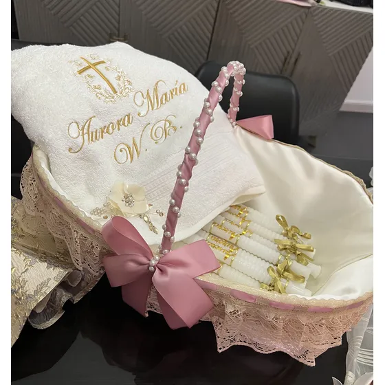 Cesta Decorada Para Bautizo Y Nacimiento