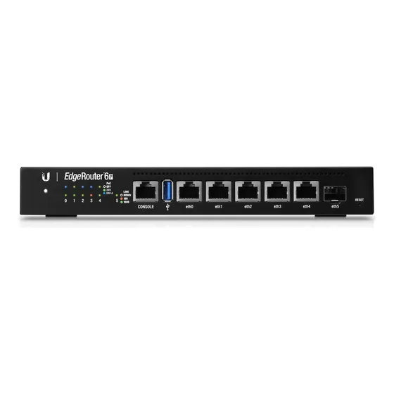 Edgerouter 6 Poe Con 5 Puertos Gigabit + 1 Puerto Sfp