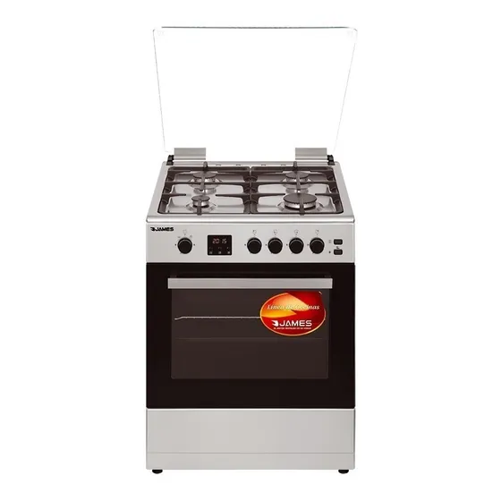 Cocina A Gas James C-26 A Tks Inox Kit Gas Natural - Ltc