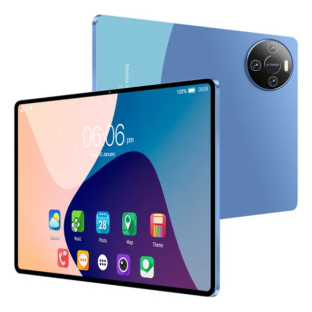 Tableta E60pro Android 13 De 10.1 Pulgadas Con Pantalla De O