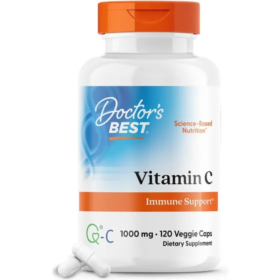 Doctor's Best Vitamina C 1000 Mg Con Q-c 120 Cápsulas