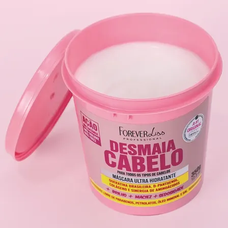 Máscara Ultra Hidratante Desmaia Cabelo Forever Liss 350g