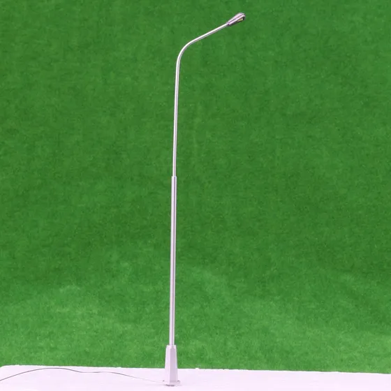 Lyws 5pcs 1 50 1: Metal Modelo Calle Luz Farola Sola Cabeza