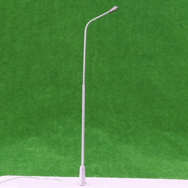 Lyws 5pcs 1 50 1: Metal Modelo Calle Luz Farola Sola Cabeza