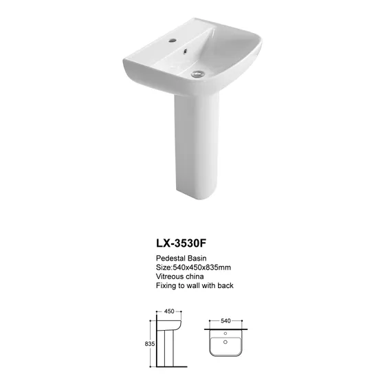Lavamanos Con Pedestal Toscana Sumigres