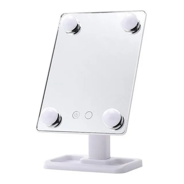Espejo Mirror Luz Led 4 Bombillos