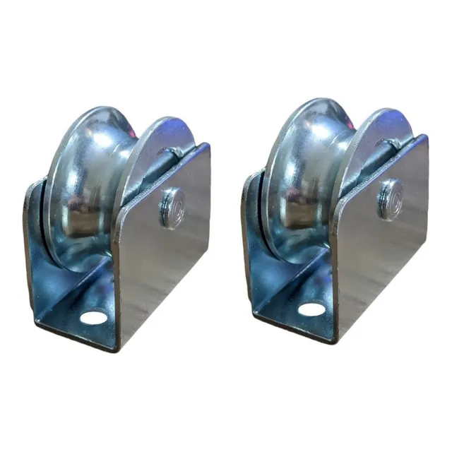 2 Roldana 2 Polegadas Ferro Mecanico 3/4 Com Caixa Para Portao De Correr 