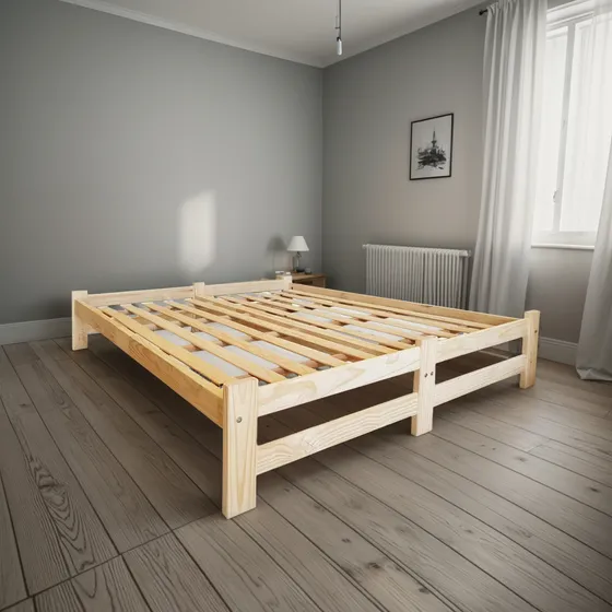 Cama Xxl 2x2 King Pino Super Reforzado 2 Metros Desarmable
