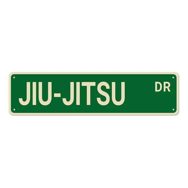 Letrero Calle Dr Metal Hojalata Decoracion Jiu-jitsu Regalo
