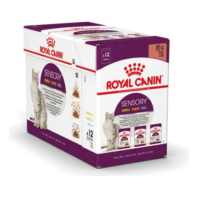 12 Sobres Royal Canin Para Gato Sensory 85gr