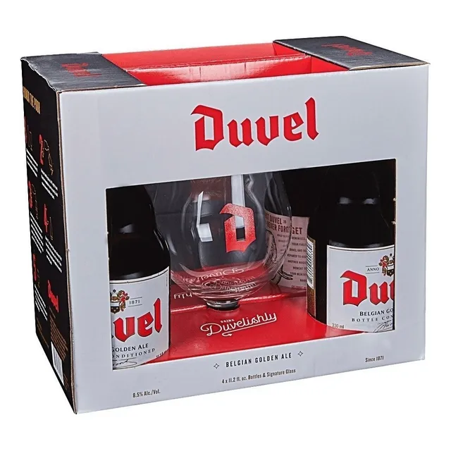 Estuche Cerveza Belga Duvel 330ml + Copa - mL