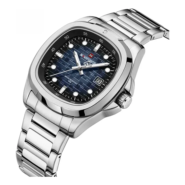 Relojes Naviforce Fashion Con Esfera Cuadrada Para Hombre De