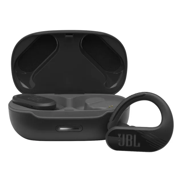 Auriculares in-ear gamer inalámbricos JBL Endurance PEAK JBLENDURPEAK negro con luz LED