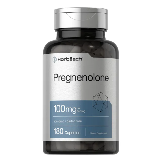 Suplemento Horbäach Pregnenolone 100 Mg 180 Cápsulas