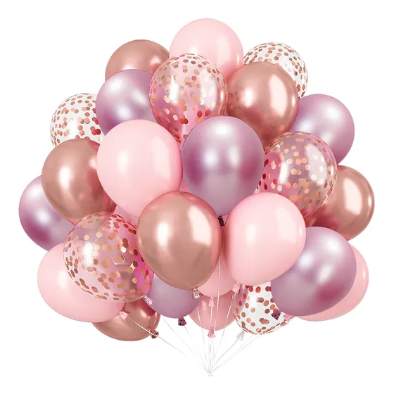 50pzs Decoracion Con Globos De Cumpleaños Globos Metalicos