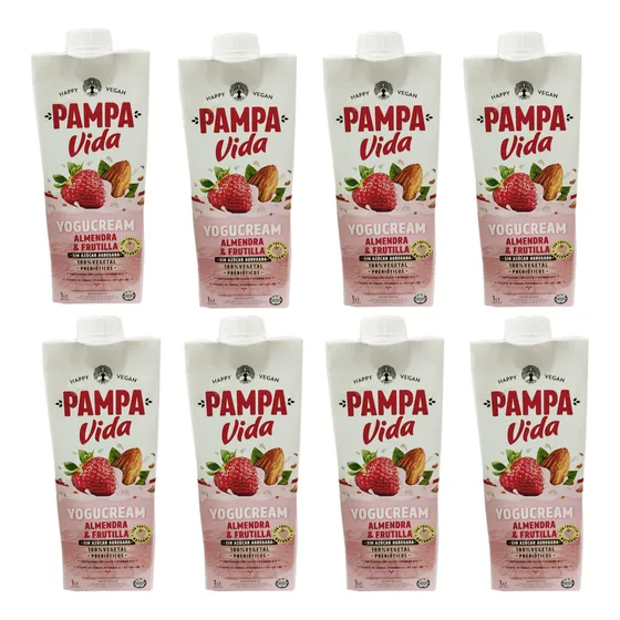 Yogucream Pampa Vida Almendra & Frutilla Pack X 8 Un