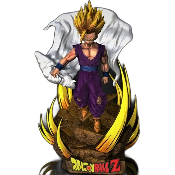 Gohan Ssj2: Poder Y Estilo En Acción