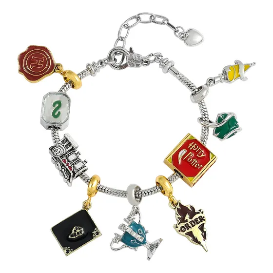 Pulsera Fantasía Dijes Tipo Charms Joyería Brazalete Ajustab