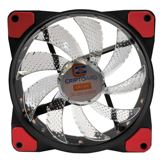 Cooler Fan Led Criptoarg 120mm 2000 Rpm Doble Molex
