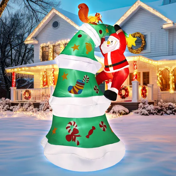 Decoraciones Inflables Árbol De Navidad 3 Metros Exteriores
