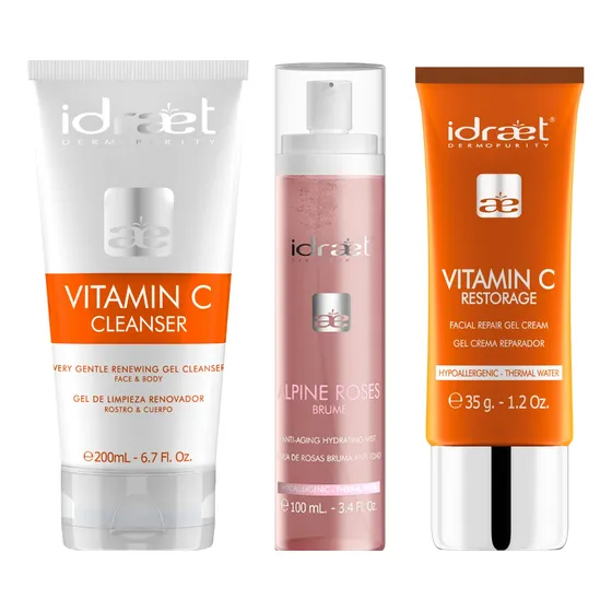 Rutina Hidratante Vitamina C Piel Mixta +25