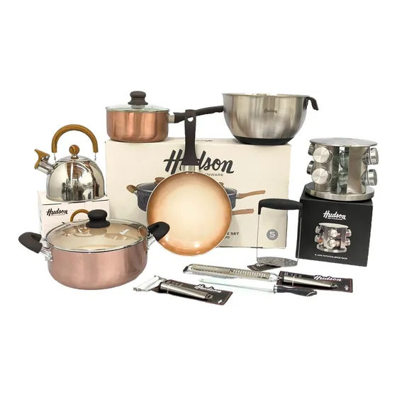 Set Ollas Hudson Ceramica Utensilios Hudson 17pz Pava