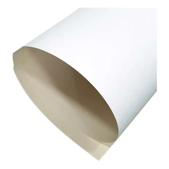 Pack De 10 Pliegos De Cartón Forrado Delgado Color Blanco. 