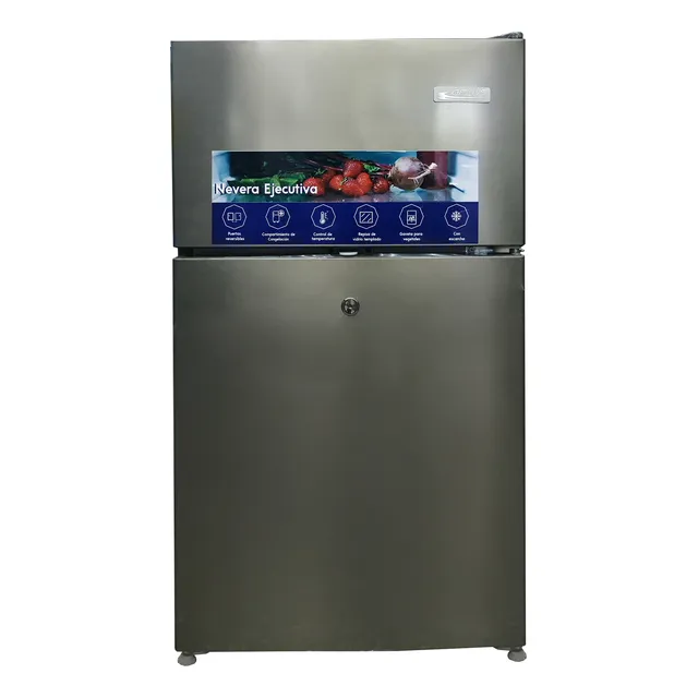 Nevera Ejecutiva C/escarcha 86 Litros Acero Inox Gplus