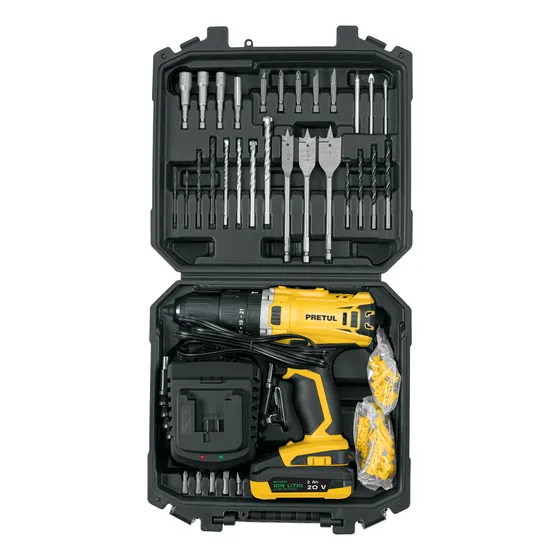 Kit Rotomartillo Ina. 1/2  20v Y 32 Accesorios Pretul 29000