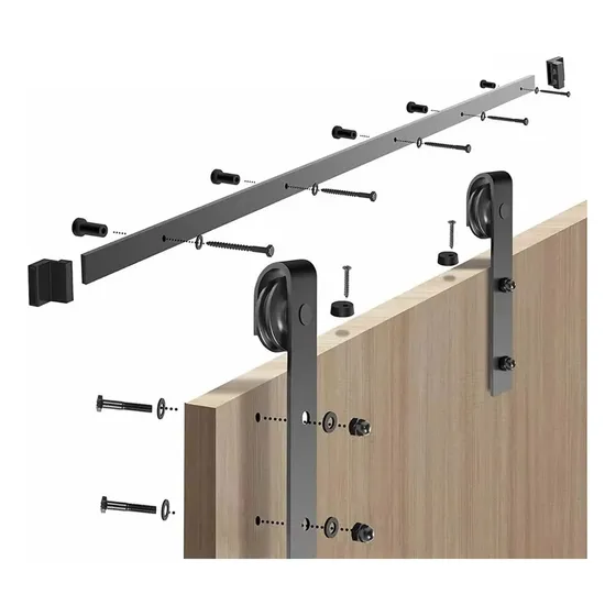 Kit Para Puerta Corrediza Tipo Rústica Granero Rancho 2 Mt.