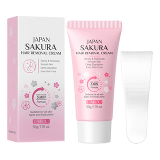 Creme De Depilação Indolor Laikou Sakura 50g Para Corpo Creme De Depilação Indolor Laikou Sakura 50g Para Corpo