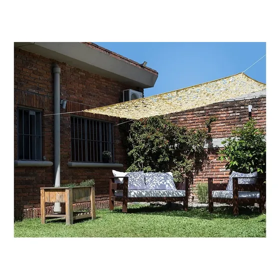Red Sombra, Decoracion, Malla Oxford, Impermeable 3x2 Metros Color Beige