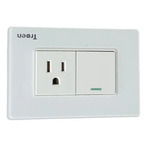 Interruptor C/toma Corriente Acrílico 125v/250v 10a