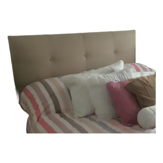Cabecera Respaldo Sommier Cama Capitoneado O Con Costuras